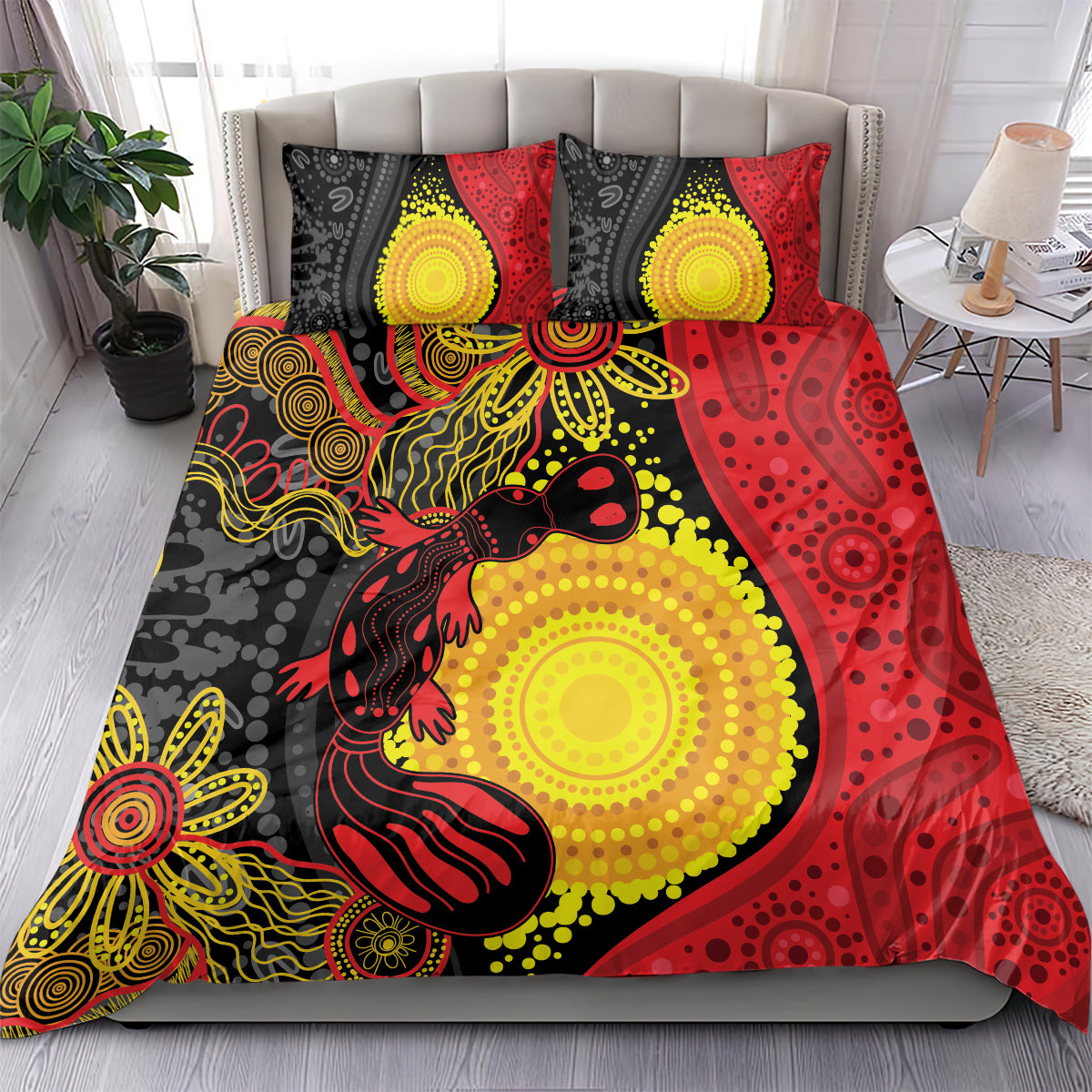 Platypus Aboriginal Art Style Bedding Set