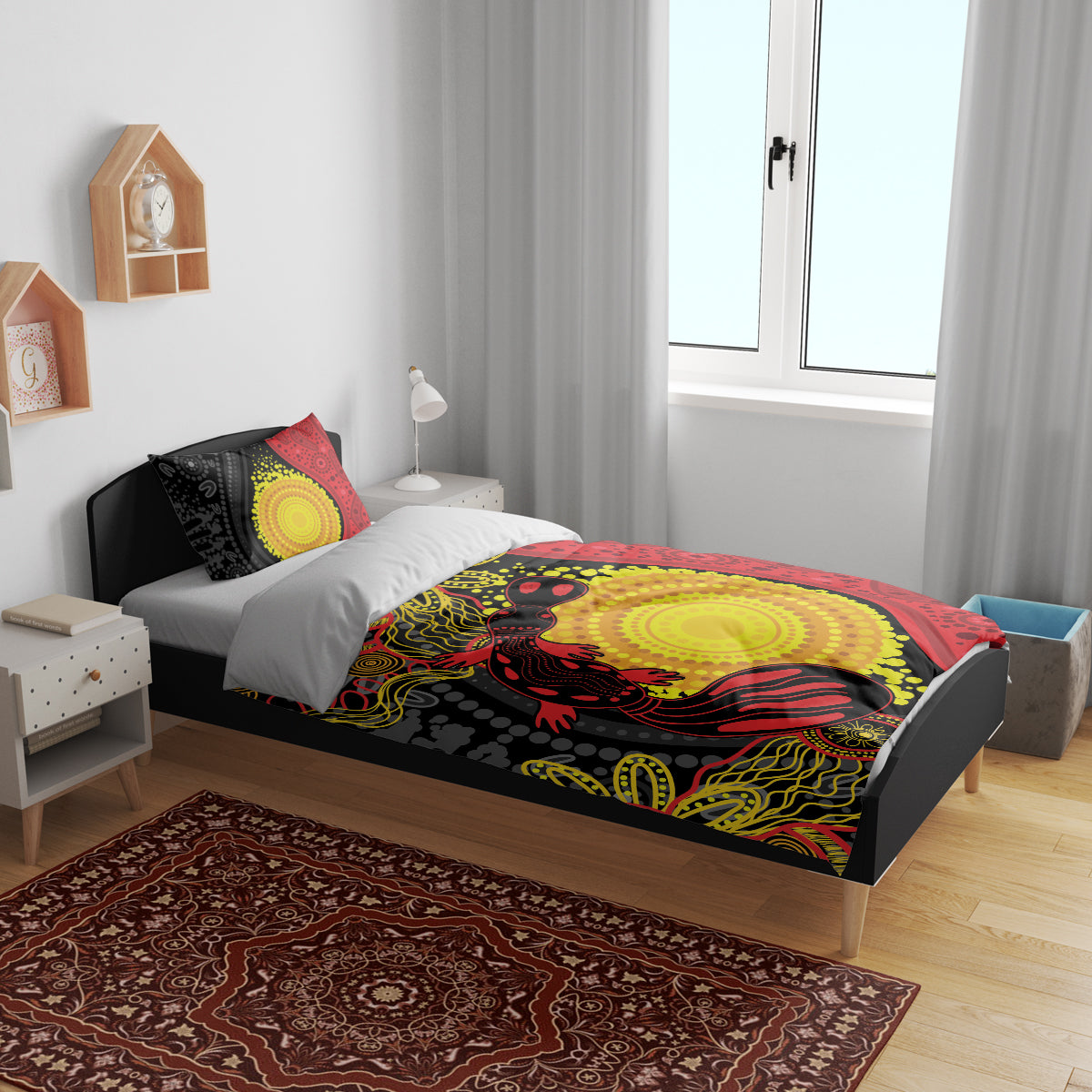 Platypus Aboriginal Art Style Bedding Set