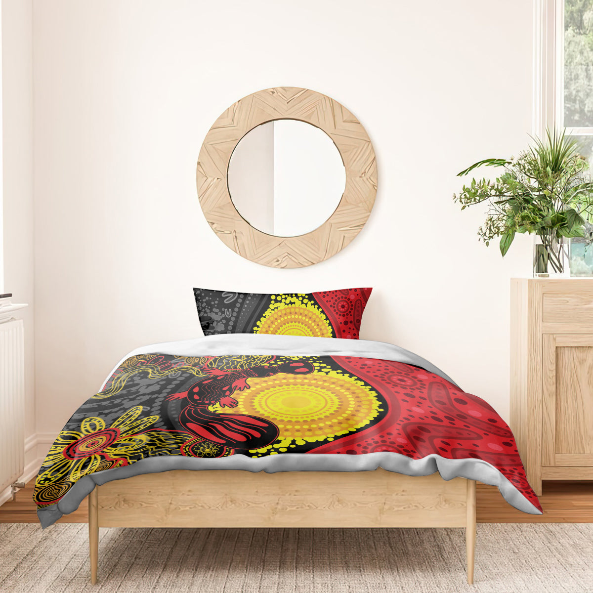 Platypus Aboriginal Art Style Bedding Set