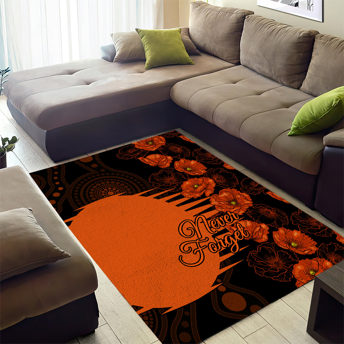 scorchers-cricket-never-forget-custom-area-rug-anzac-day-with-poppy-aboriginal