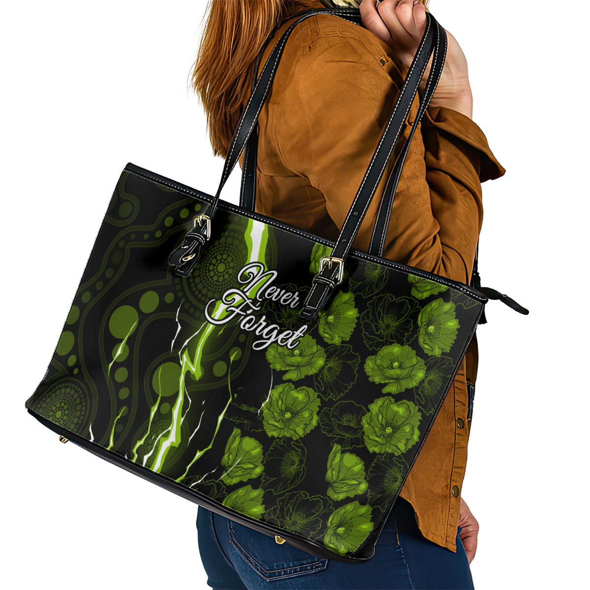 thunder-cricket-never-forget-custom-leather-tote-bag-anzac-day-with-poppy-aboriginal