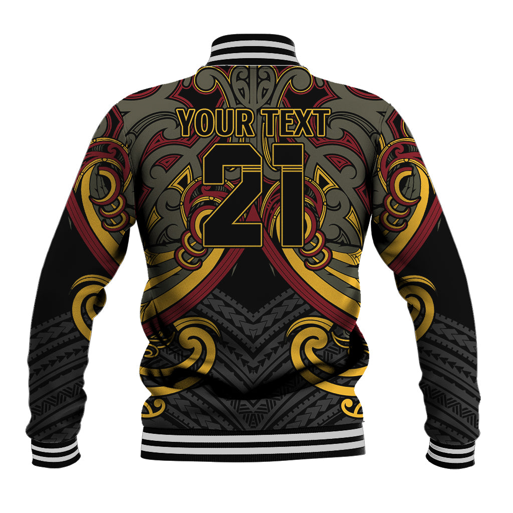 Maori Hei Tiki Tribal Tattoo Baseball Jacket