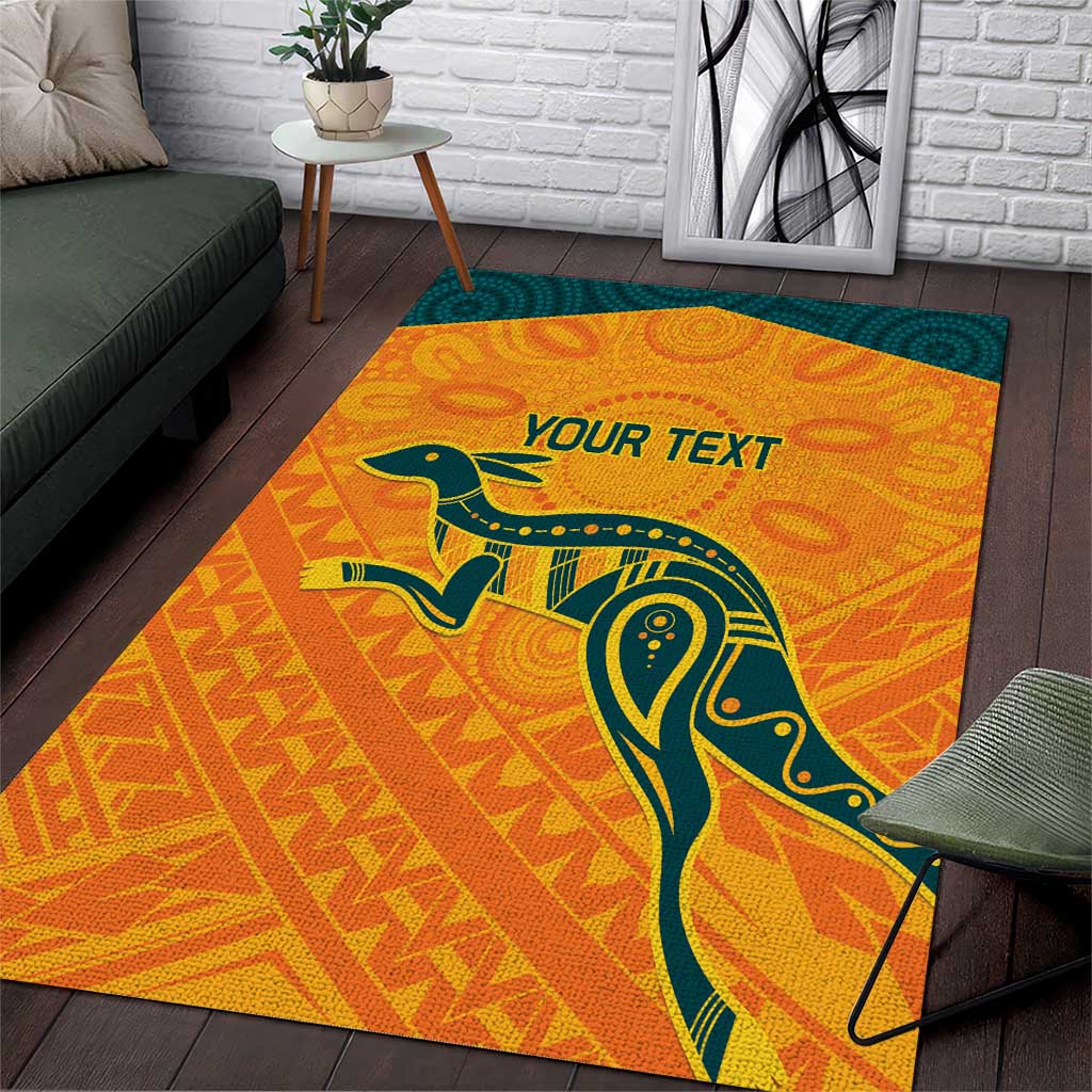 Custom Australia Rugby Area Rug Summer Paris 2024