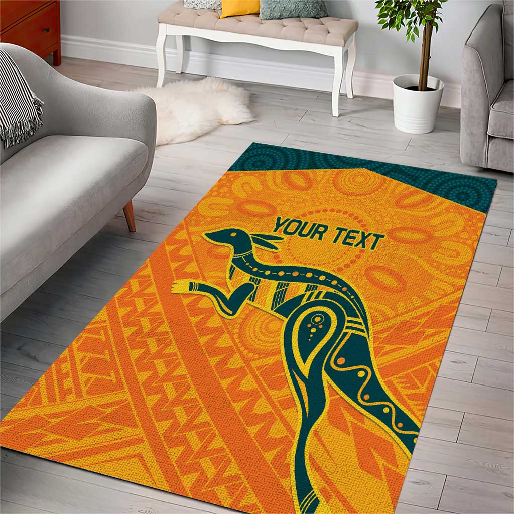 Custom Australia Rugby Area Rug Summer Paris 2024