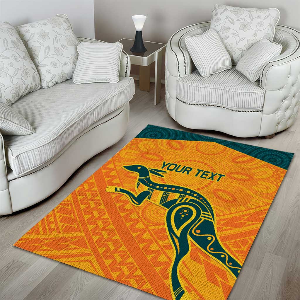 Custom Australia Rugby Area Rug Summer Paris 2024