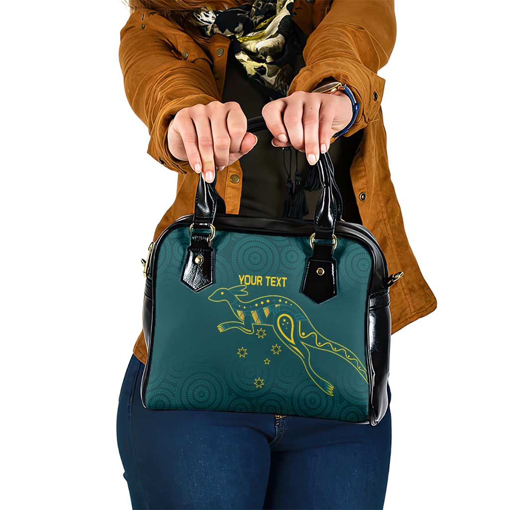 Custom Australia Rugby Shoulder Handbag Proud of Aussie Kangaroo