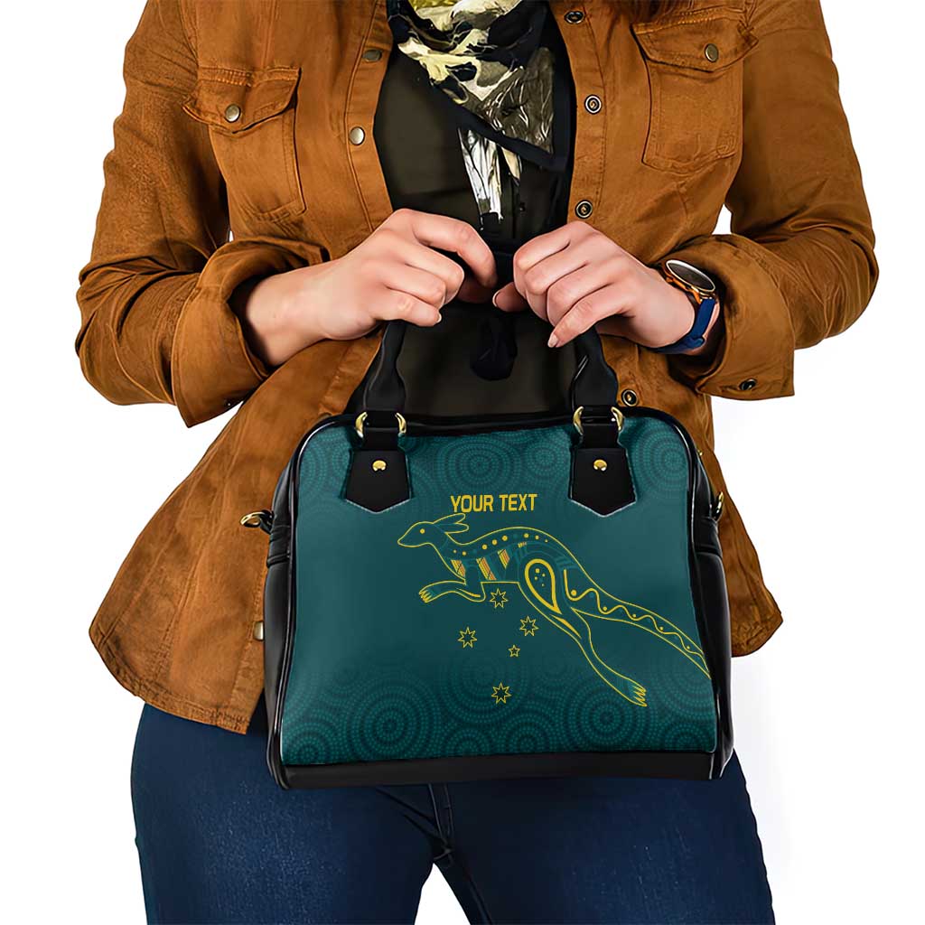 Custom Australia Rugby Shoulder Handbag Proud of Aussie Kangaroo