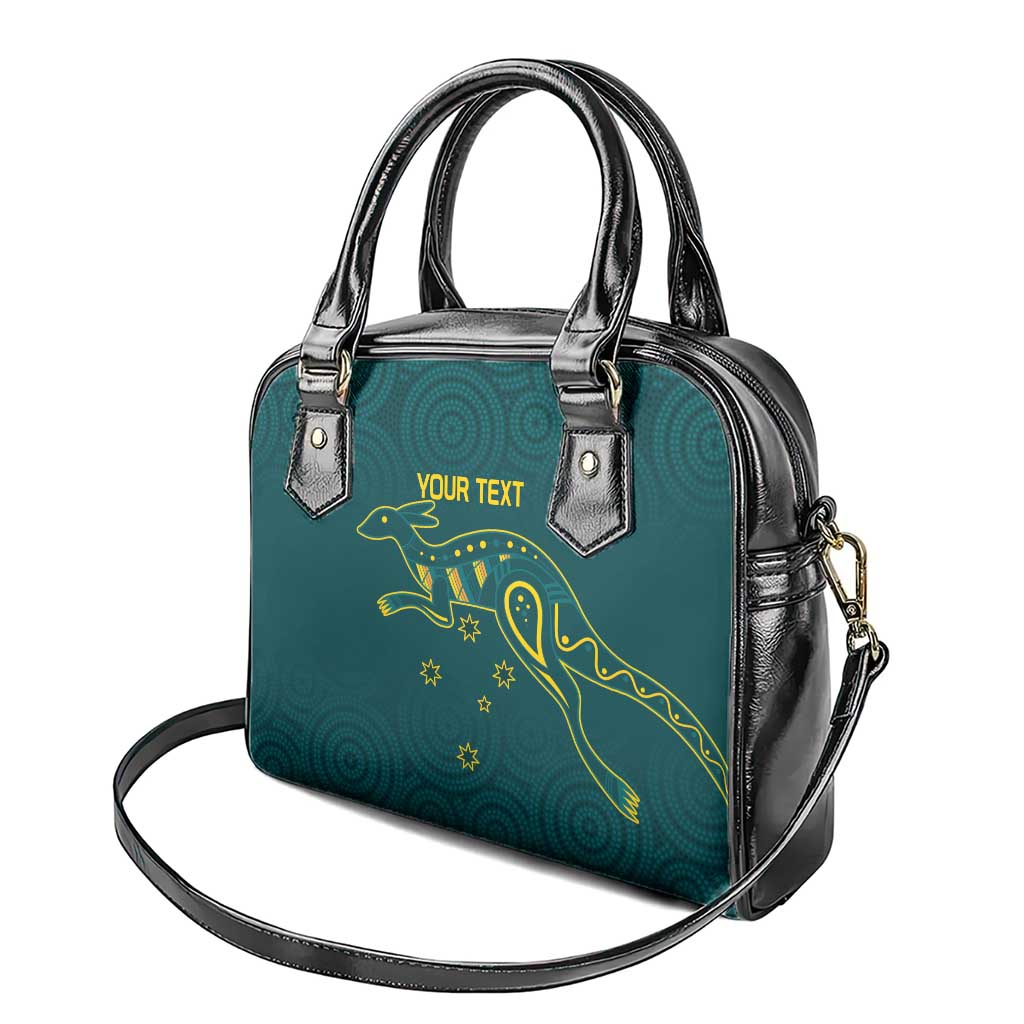 Custom Australia Rugby Shoulder Handbag Proud of Aussie Kangaroo