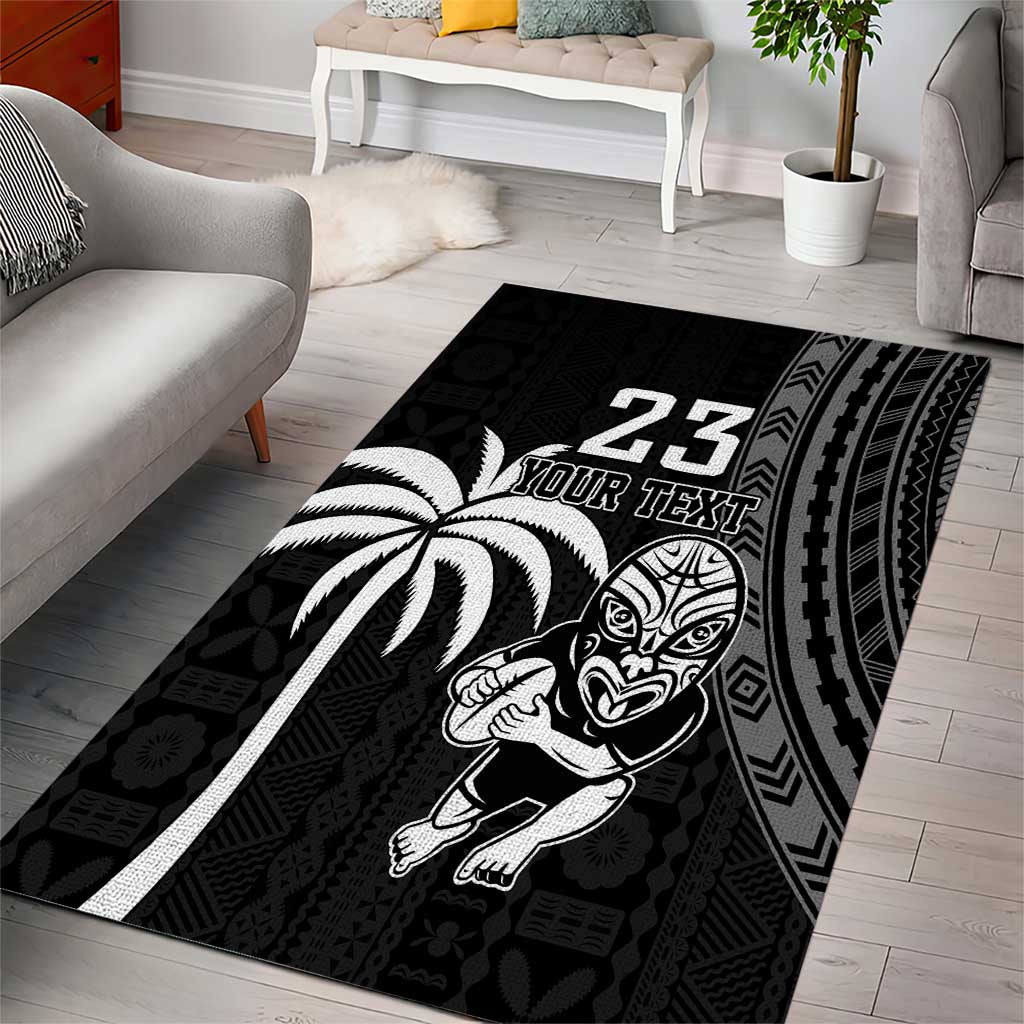 Custom Fiji New Zealand Rugby Area Rug Make History Together