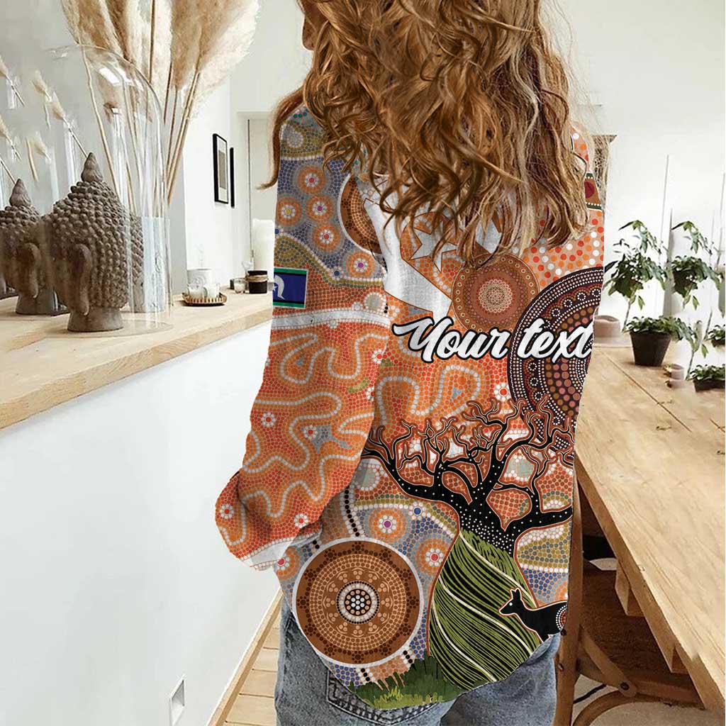 Aboriginal-Islanders NAIDOC Week Personalised Women Casual Shirt Aboriginal Indigenous Art