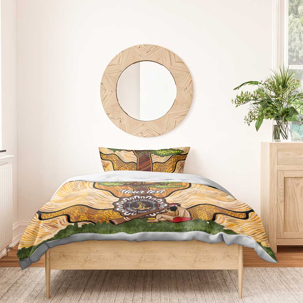 Aboriginal-Islanders NAIDOC Week Personalised Bedding Set Boab Tree Indigenous Art