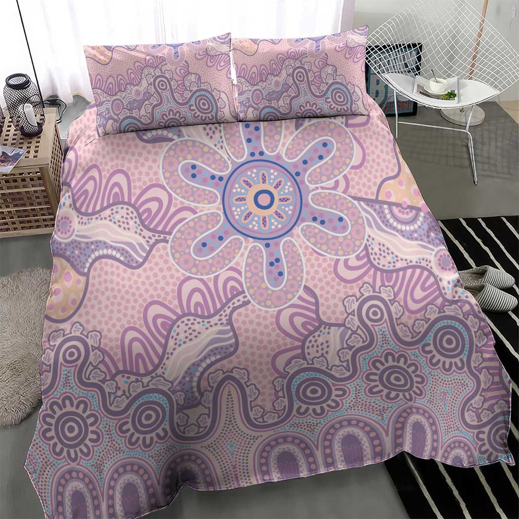 Aboriginal-Islanders NAIDOC Week Bedding Set River and land aboriginal art