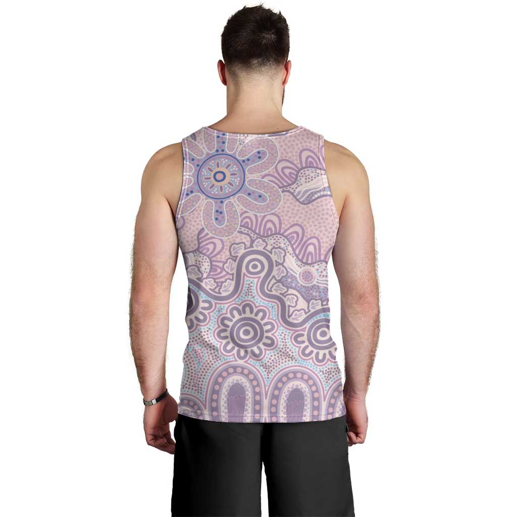 Aboriginal-Islanders NAIDOC Week Men Tank Top River and land aboriginal art