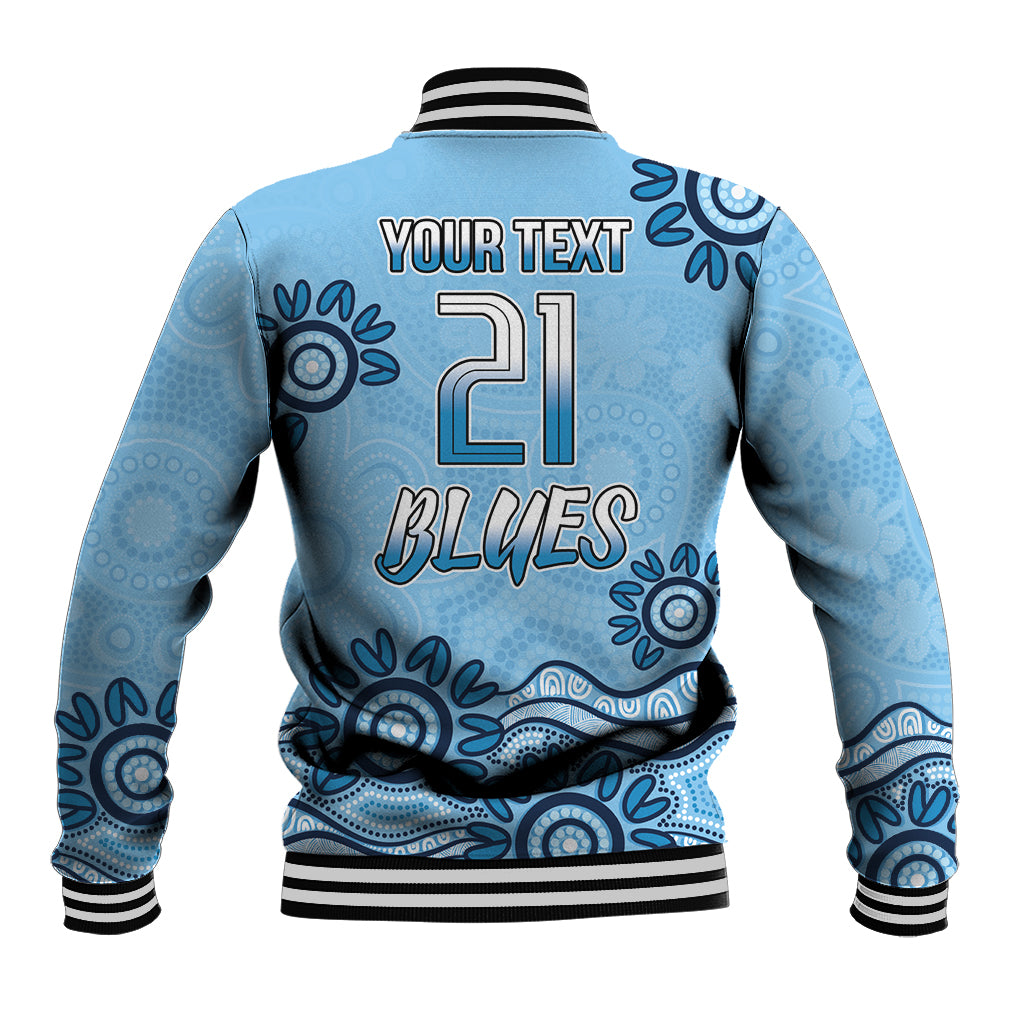 Custom NSW Blues Cockroach Blooded Aboriginal Inspired Baseball Jacket