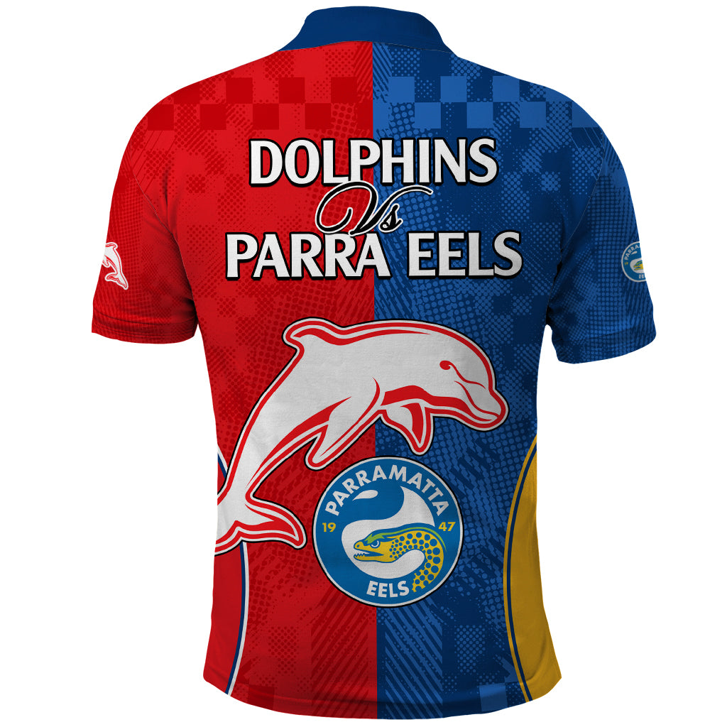 NRL Dolphins Combine Parra Eels Polo Shirt Sporty Style LT9