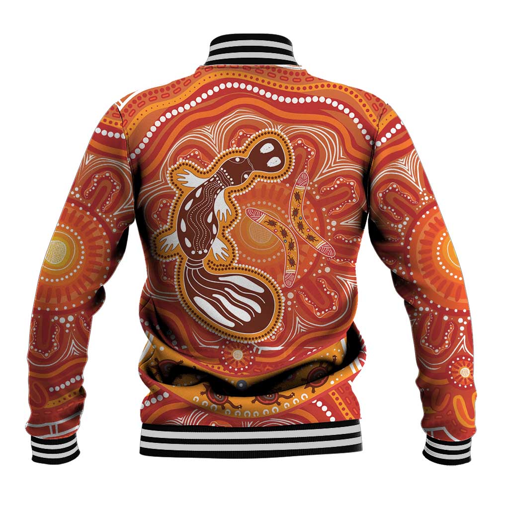 Aboriginal Goanna Art Baseball Jacket Native Australian Animals