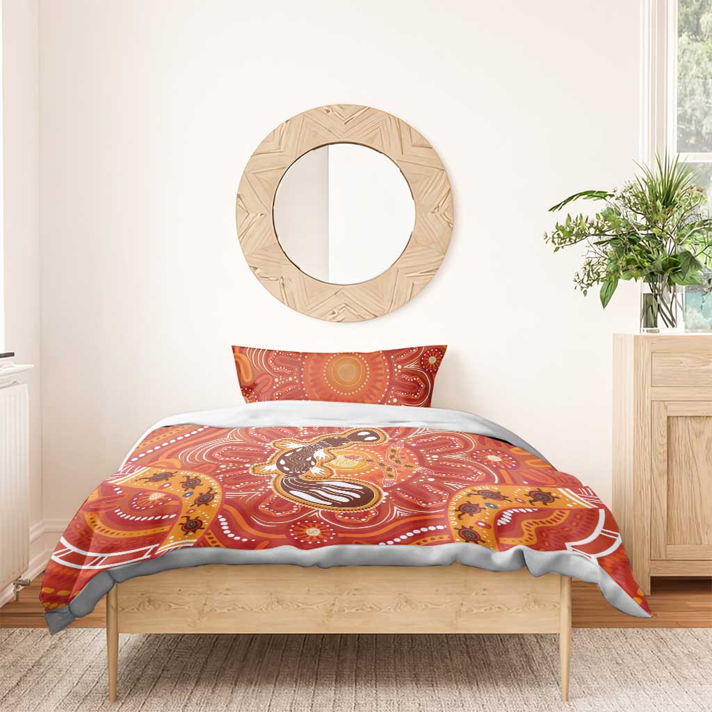 Aboriginal Goanna Art Bedding Set Native Australian Animals