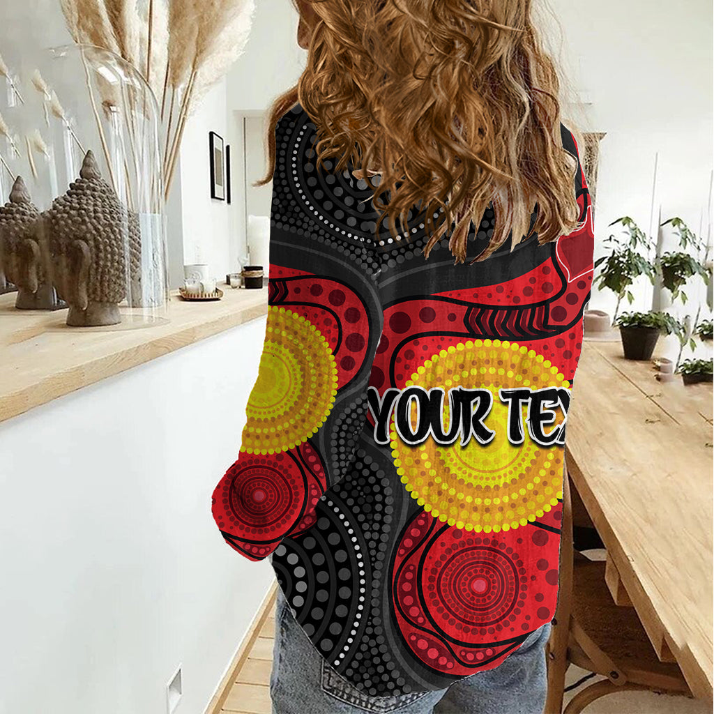 (Custom Personalised) 2023 Parramatta Eels Women Casual Shirt Simple Aboriginal LT9