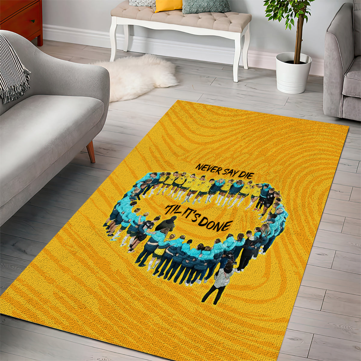 matildas-til-its-done-custom-area-rug-australia-womens-soccer-gold-style