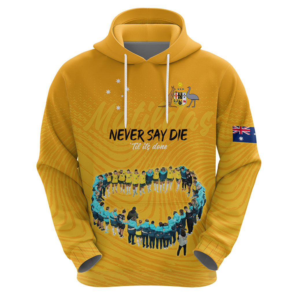 matildas-til-its-done-custom-hoodie-australia-womens-soccer-gold-style