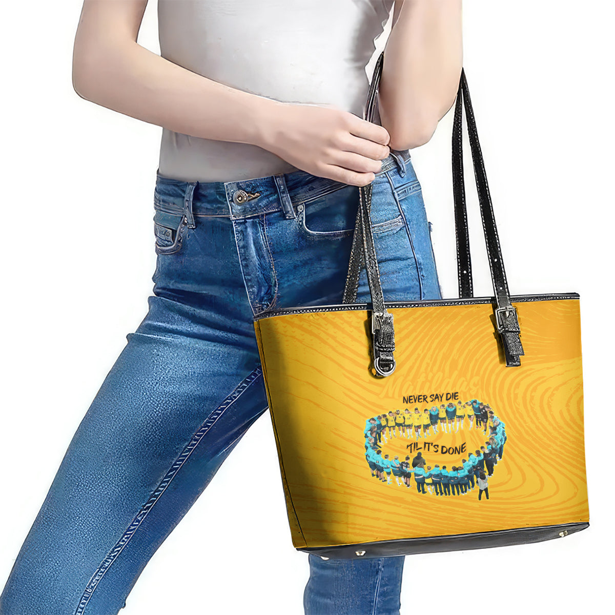 matildas-til-its-done-custom-leather-tote-bag-australia-womens-soccer-gold-style