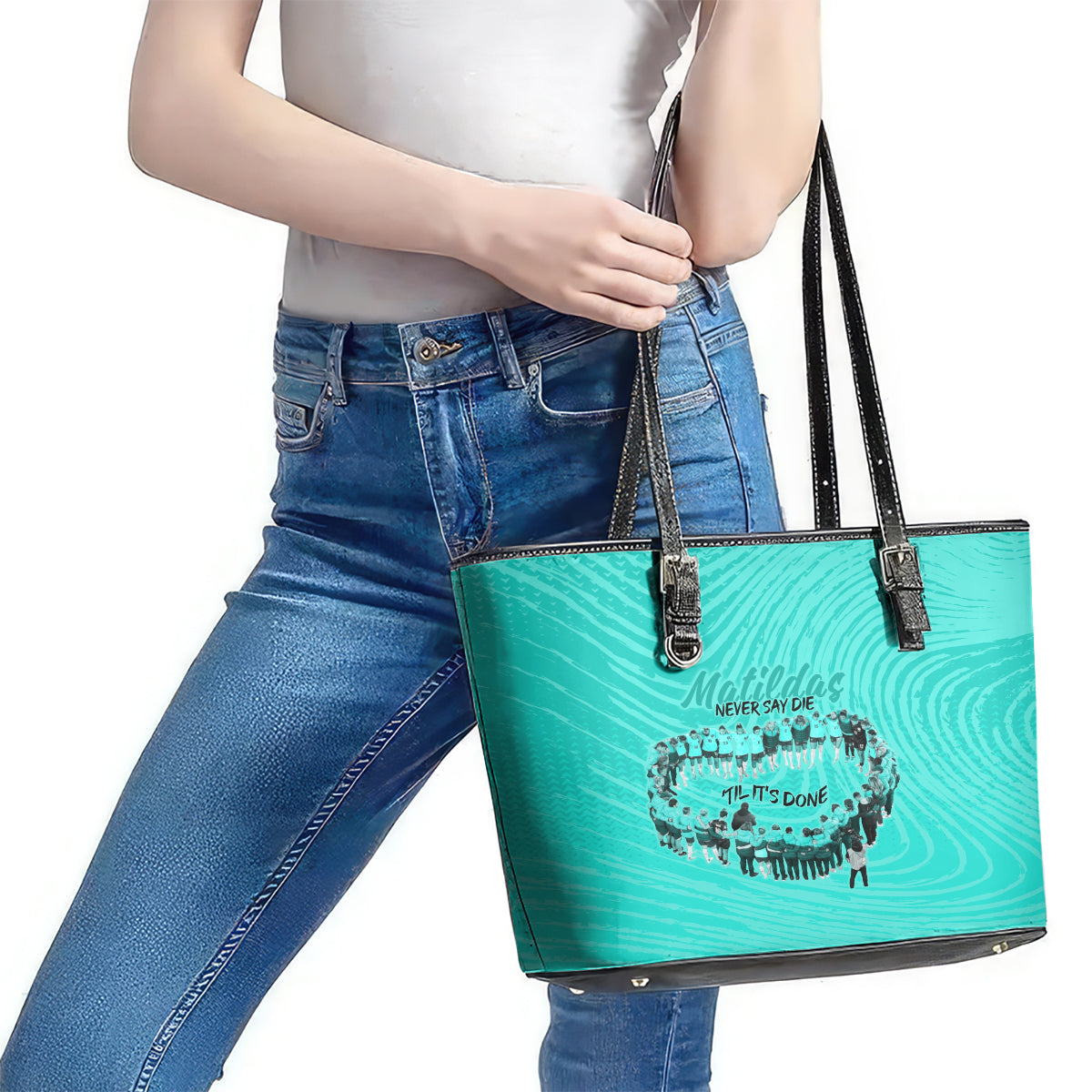 matildas-til-its-done-custom-leather-tote-bag-australia-womens-soccer-turquoise-style