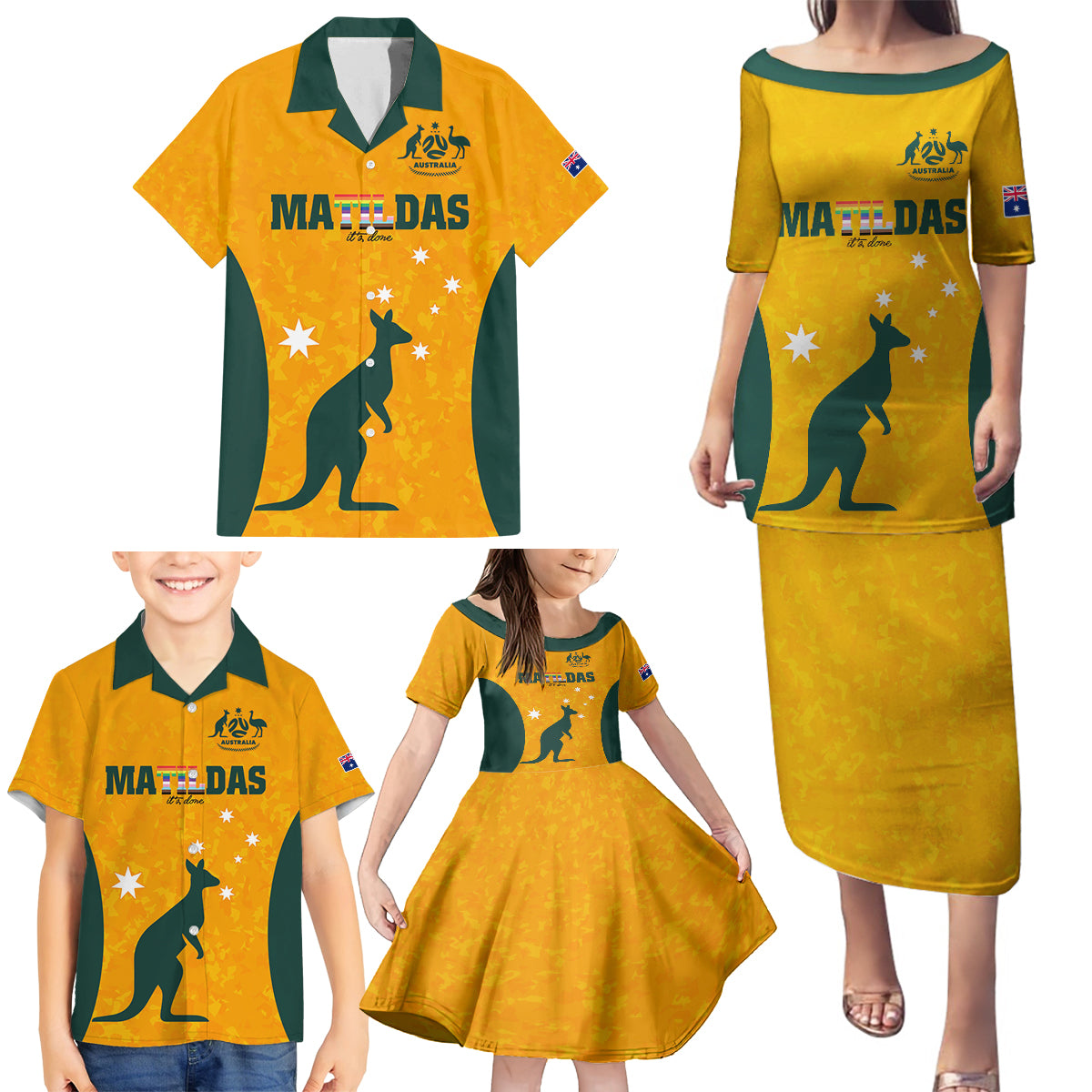 custom-australia-matildas-pride-with-kangaroo-family-matching-puletasi-dress-and-hawaiian-shirt