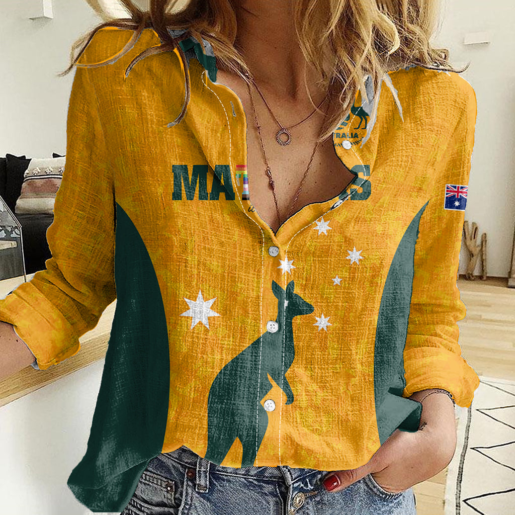 custom-australia-matildas-pride-with-kangaroo-women-casual-shirt