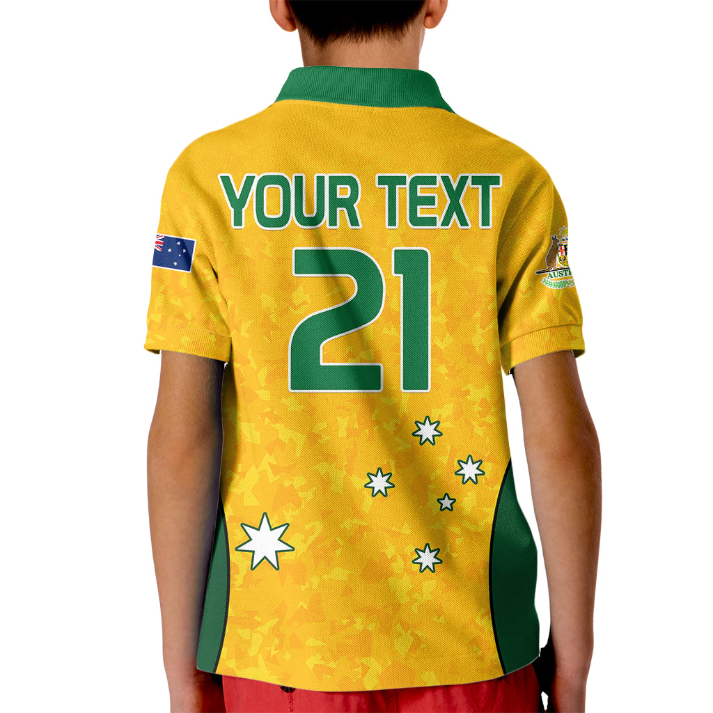 custom-text-and-number-australia-soccer-kid-polo-shirt-socceroos-with-kangaroo-matildas-2023