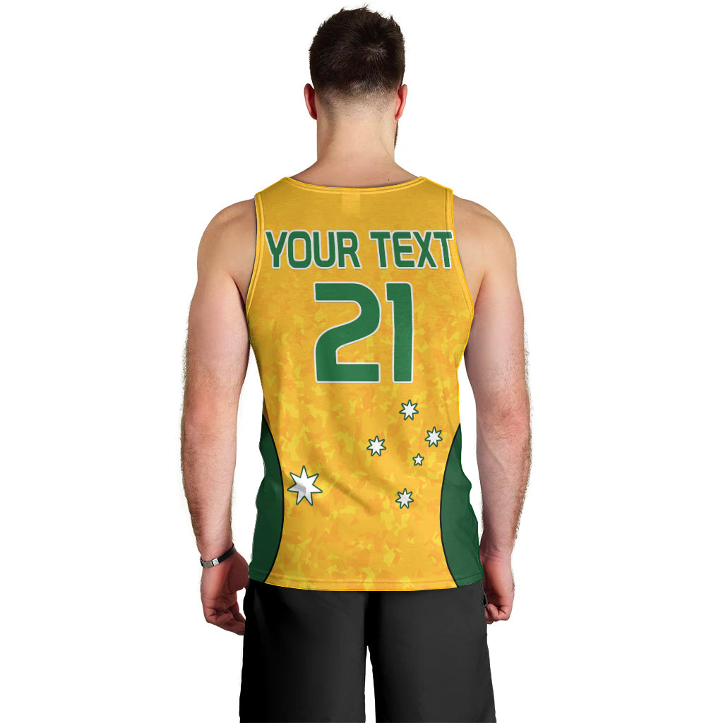 custom-text-and-number-australia-soccer-men-tank-top-socceroos-with-kangaroo-matildas-2023