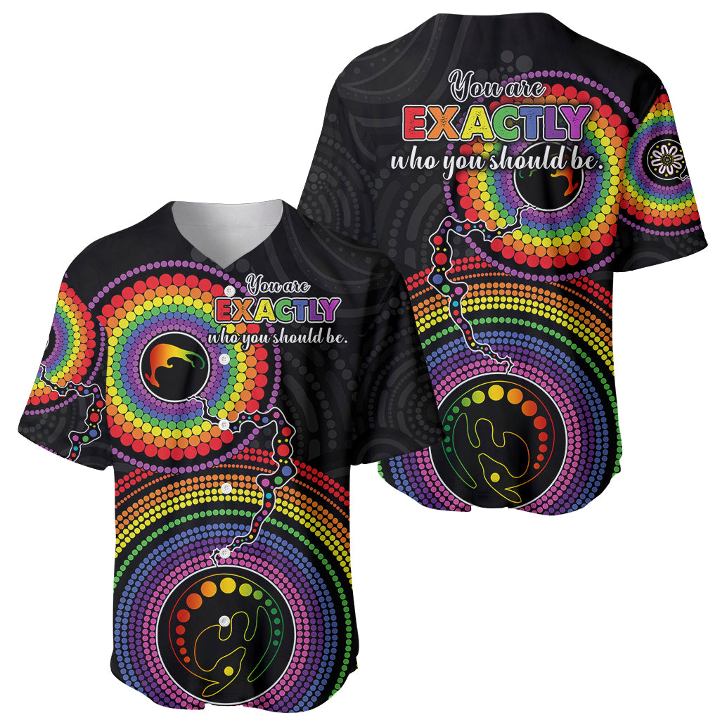 australia-lgbt-baseball-jersey-you-are-exactly-who-you-should-be-aboriginal-style