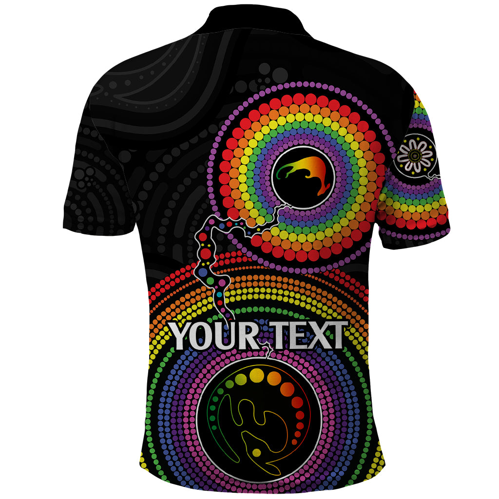 personalised-australia-lgbt-polo-shirt-you-are-exactly-who-you-should-be-aboriginal-style