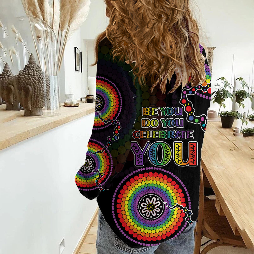 Australia LGBT Women Casual Shirt Be You Do You Celebrate You Aboriginal Style LT9