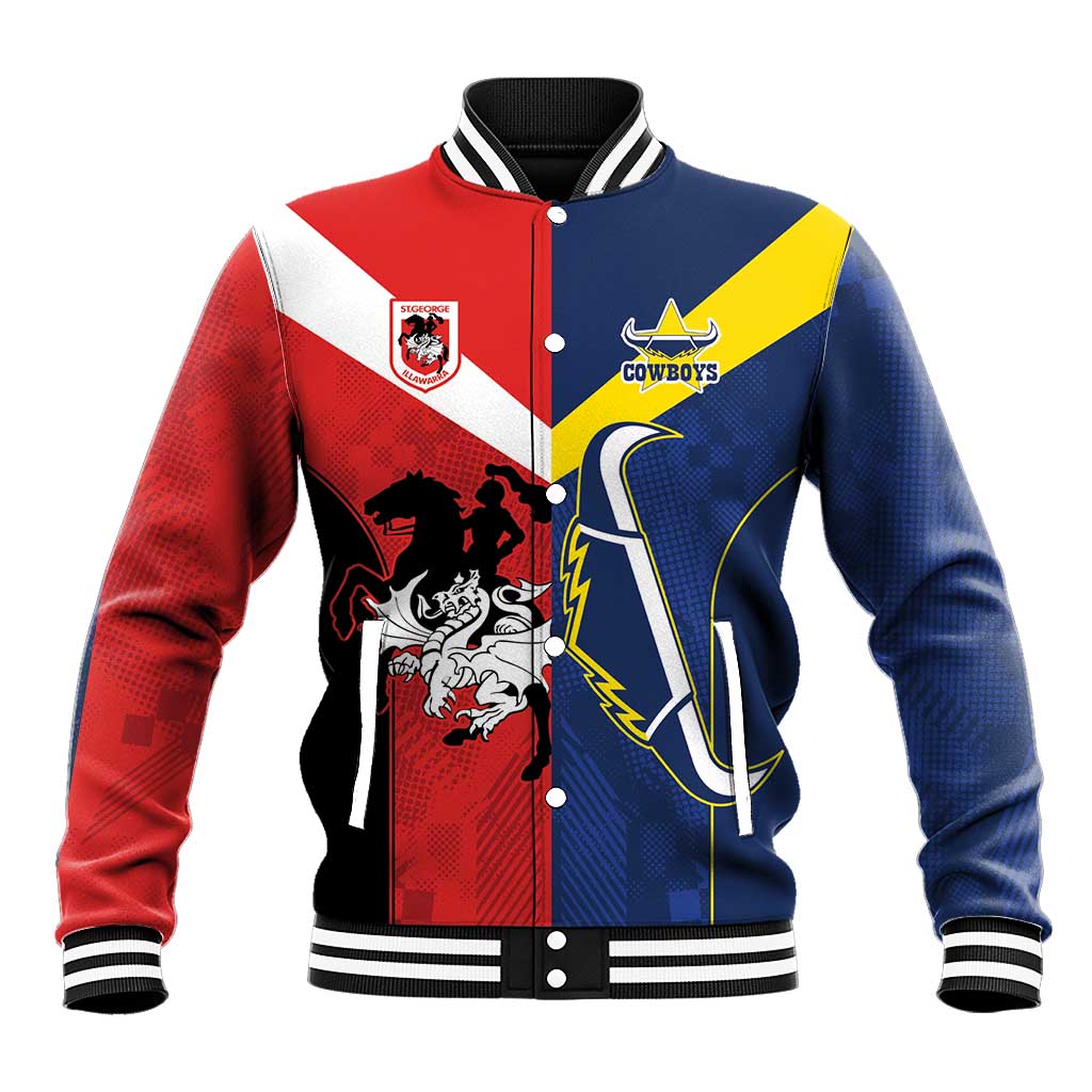 Custom Dragons-Cowboys Combine Storm-Warriors Baseball Jacket Sport Style Version 02