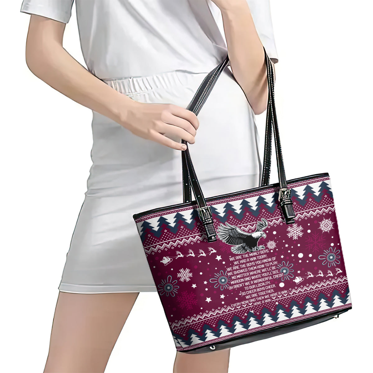 sea-eagles-rugby-leather-tote-bag-manly-boys-victory-2023-christmas-vibe