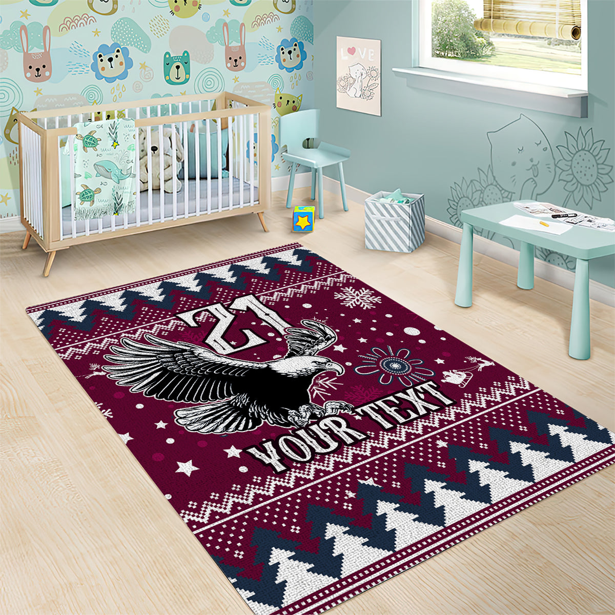 custom-sea-eagles-rugby-area-rug-manly-boys-victory-2023-christmas-vibe