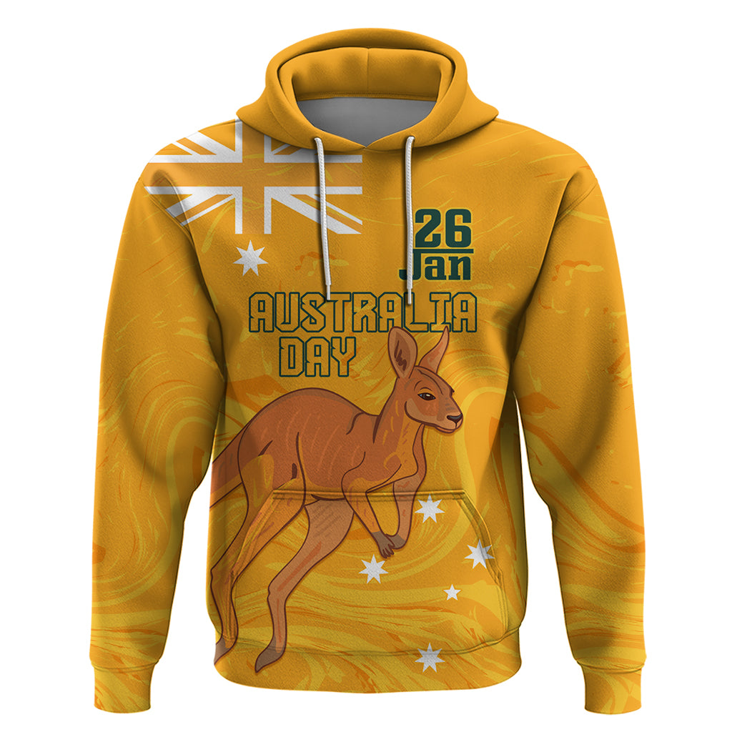 Personalised Matildas Australia Day Hoodie Proud To Be Tillies Gold Version