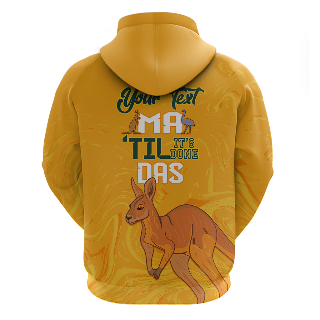 Personalised Matildas Australia Day Hoodie Proud To Be Tillies Gold Version