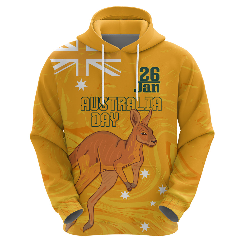 Personalised Matildas Australia Day Hoodie Proud To Be Tillies Gold Version