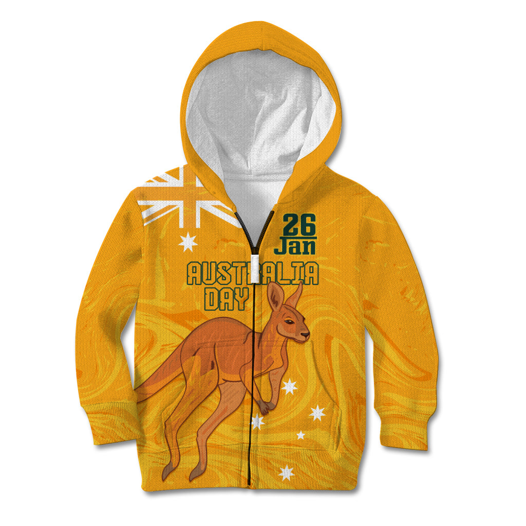 Personalised Matildas Australia Day Kid Hoodie Proud To Be Tillies Gold Version