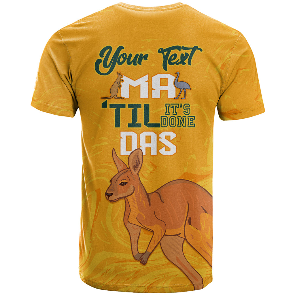 Personalised Matildas Australia Day T Shirt Proud To Be Tillies Gold Version