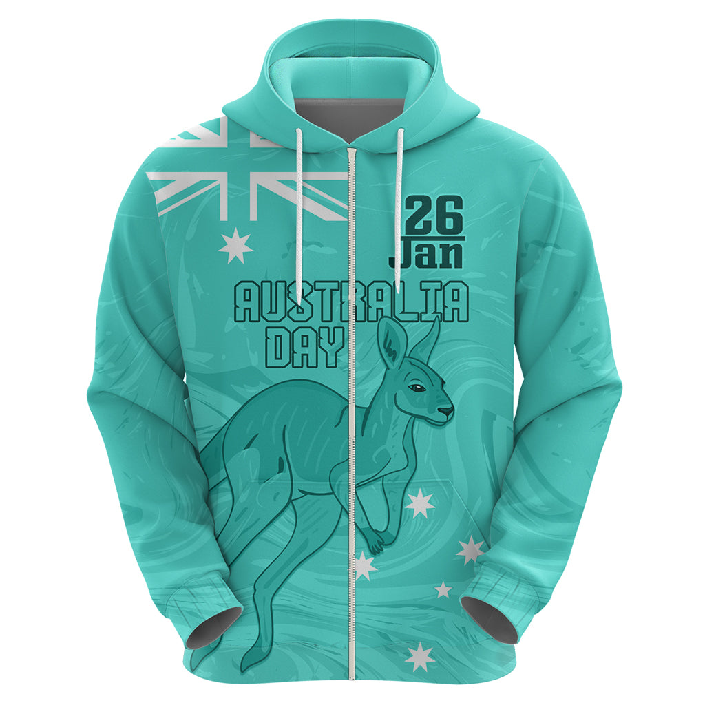 Personalised Matildas Australia Day Hoodie Proud To Be Tillies Turquoise Version