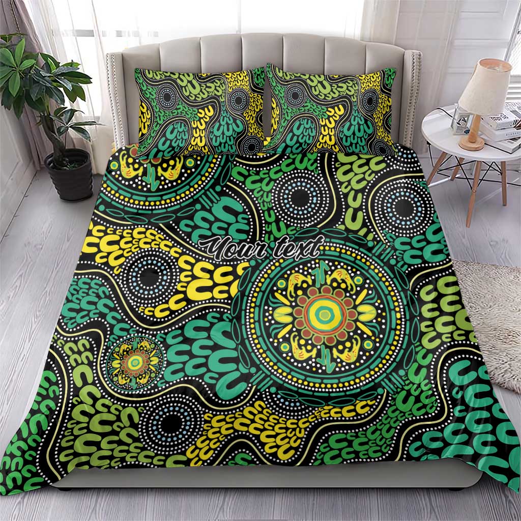 Personalised Aboriginal Art People Symbol Bedding Set