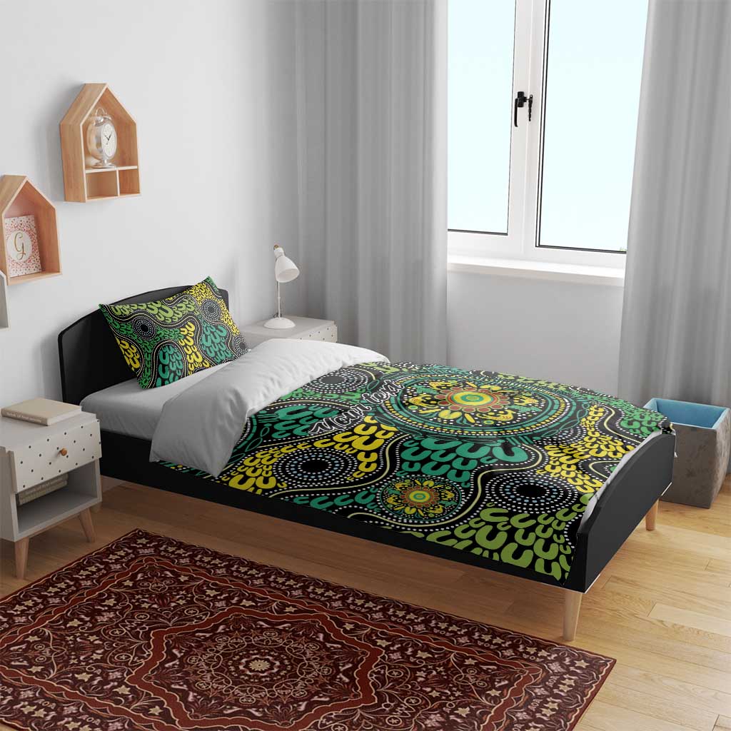 Personalised Aboriginal Art People Symbol Bedding Set