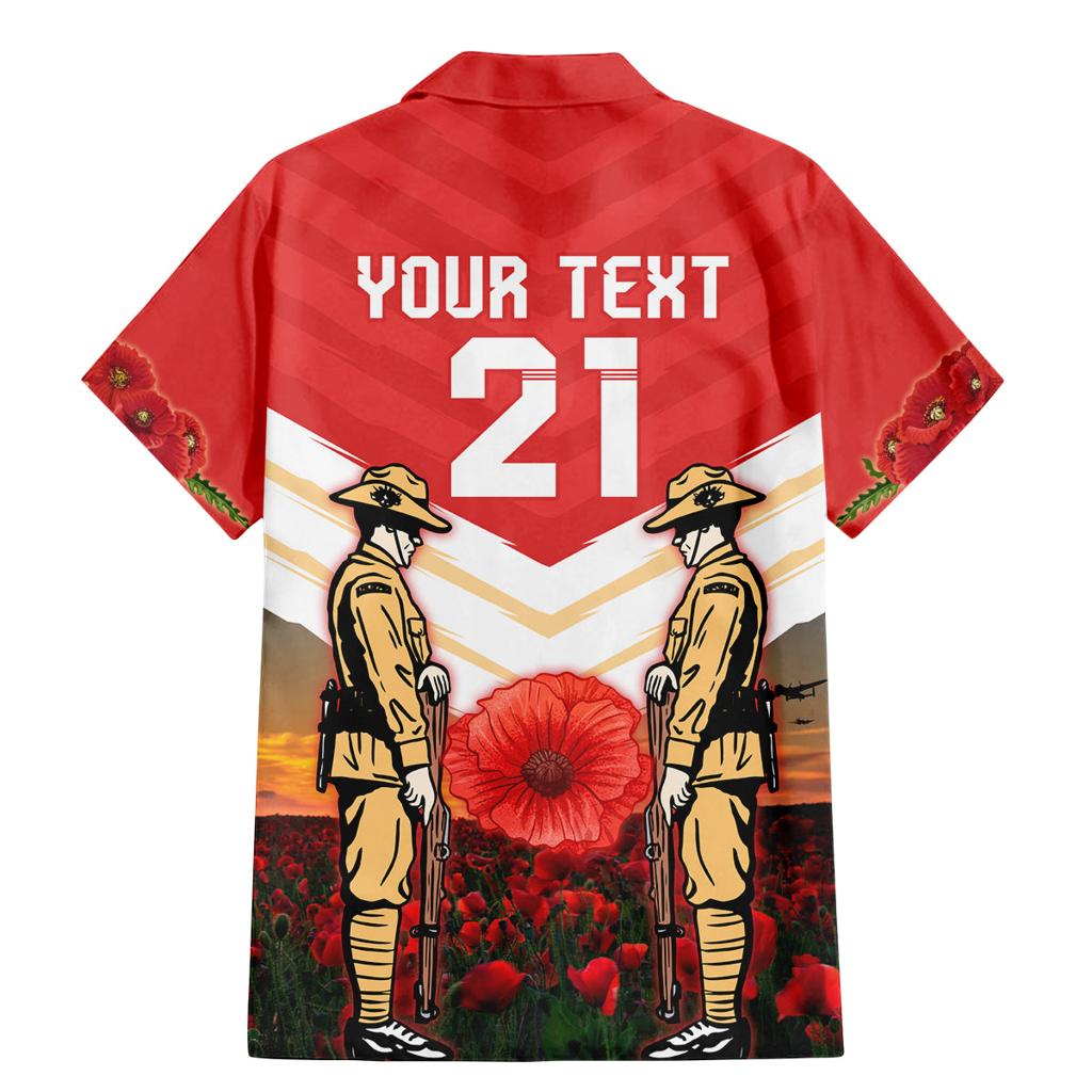 Custom Dolphins Rugby ANZAC Day Family Matching Mermaid Dress and Hawaiian Shirt Soldiers Poppy Field 2024