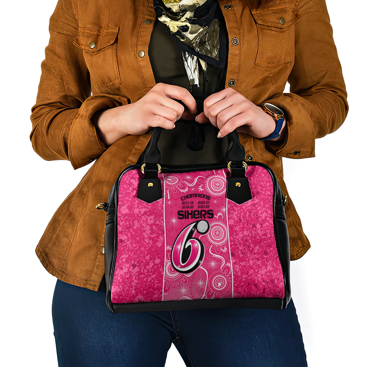 custom-sydney-sixers-cricket-shoulder-handbag-the-fourth-time-champions-aboriginal