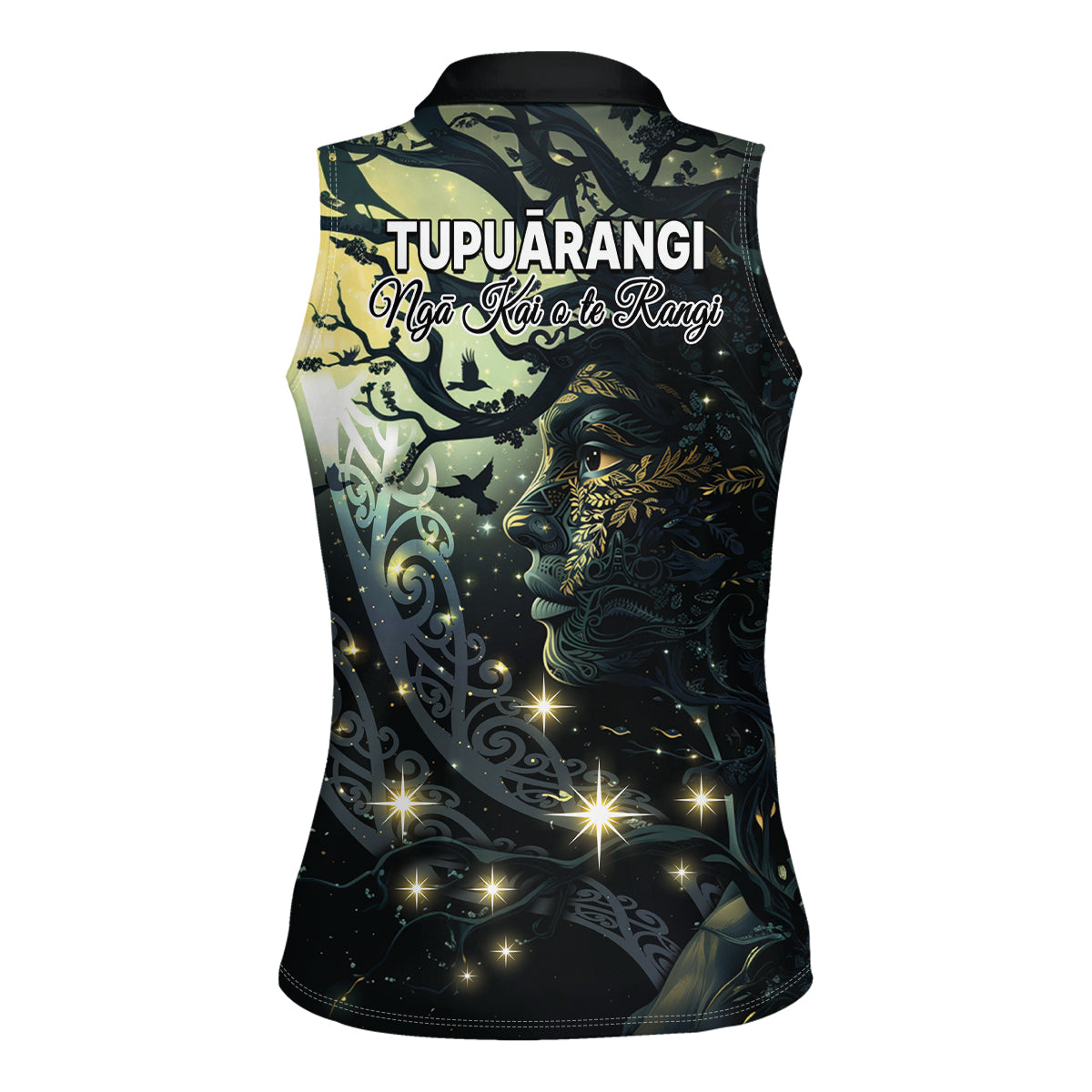 New Zealand Matariki Tupuarangi Women Sleeveless Polo Shirt Ngā Kai o te Rangi