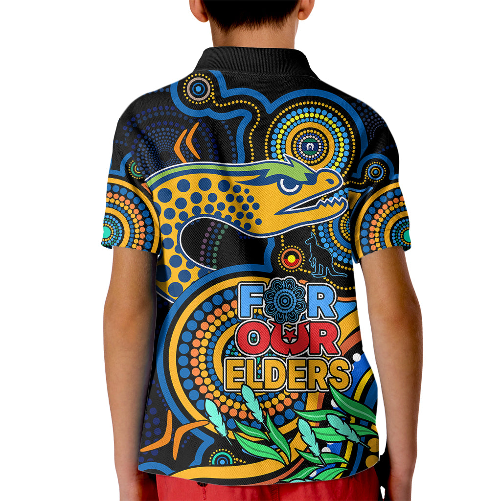 eels-rugby-aboriginal-art-kid-polo-shirt-naidoc-indigenous-tribal