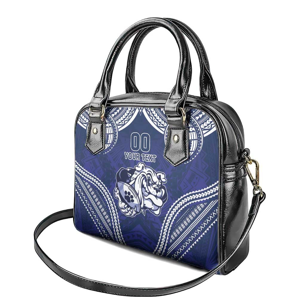 Bulldogs Rugby Custom Shoulder Handbag Go Berries With Polynesian Style