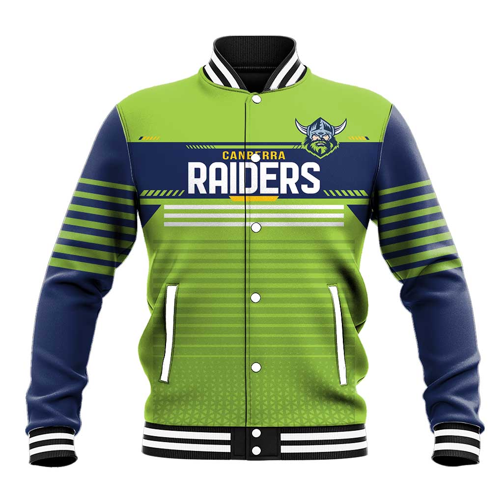 Raiders Rugby Custom Baseball Jacket The Green Machine Simple Style